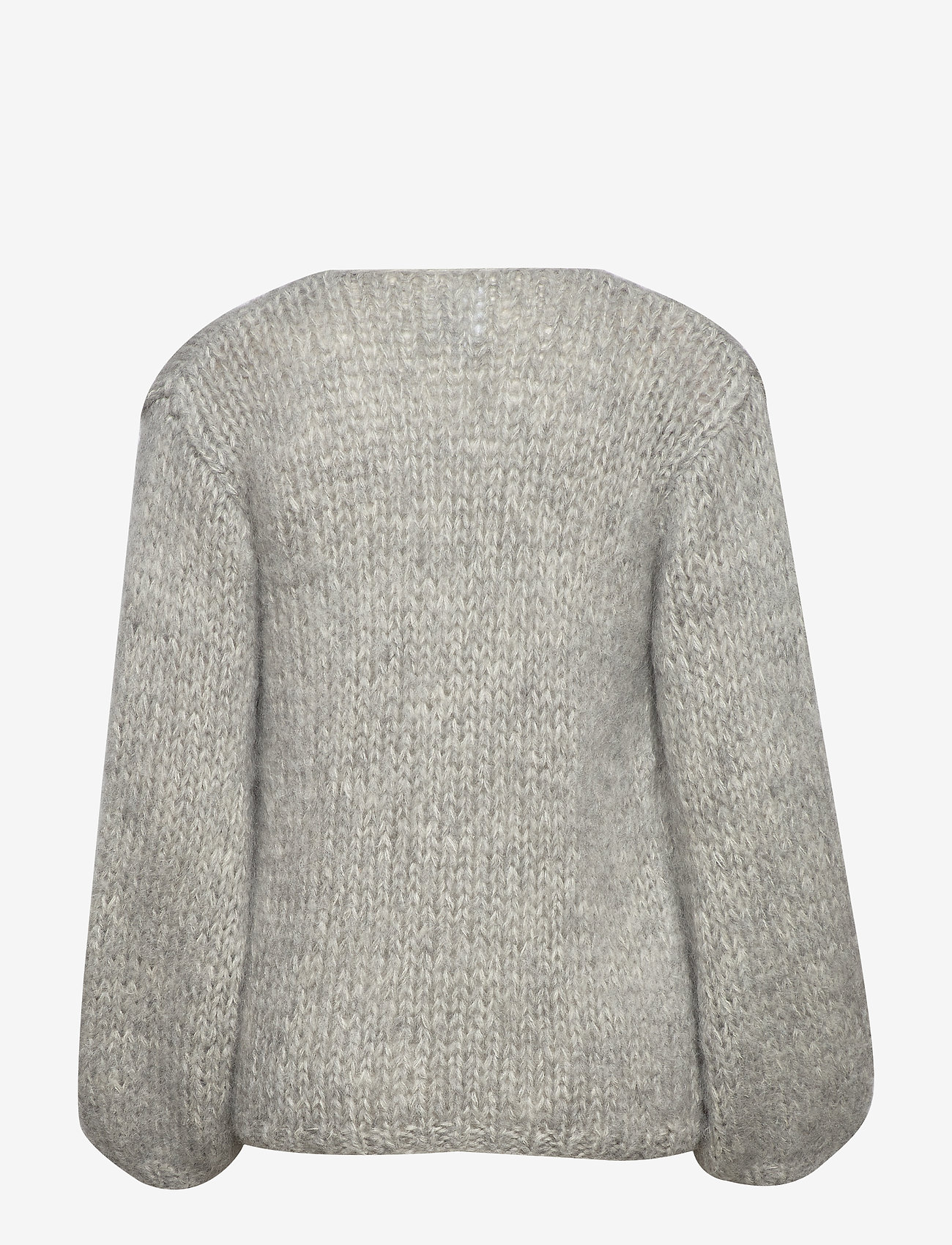 hálo - HUURRE hand knitted wrap knit - strikkegensere - grey - 1