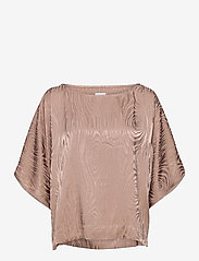 hálo - Kaarna box shirt - short-sleeved blouses - sand - 0