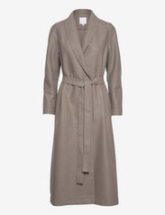 hálo - TUNDRA woolen coat - winter coats - taupe - 0