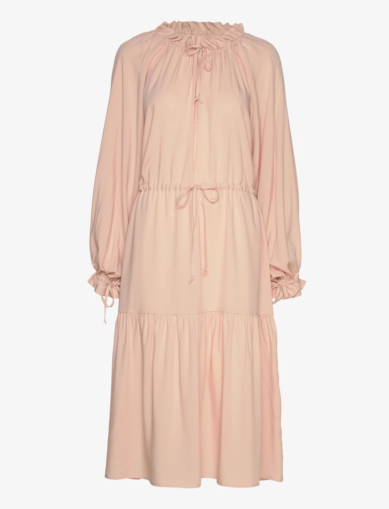 hálo - TUNDRA midi dress - vasarinės suknelės - powder - 0