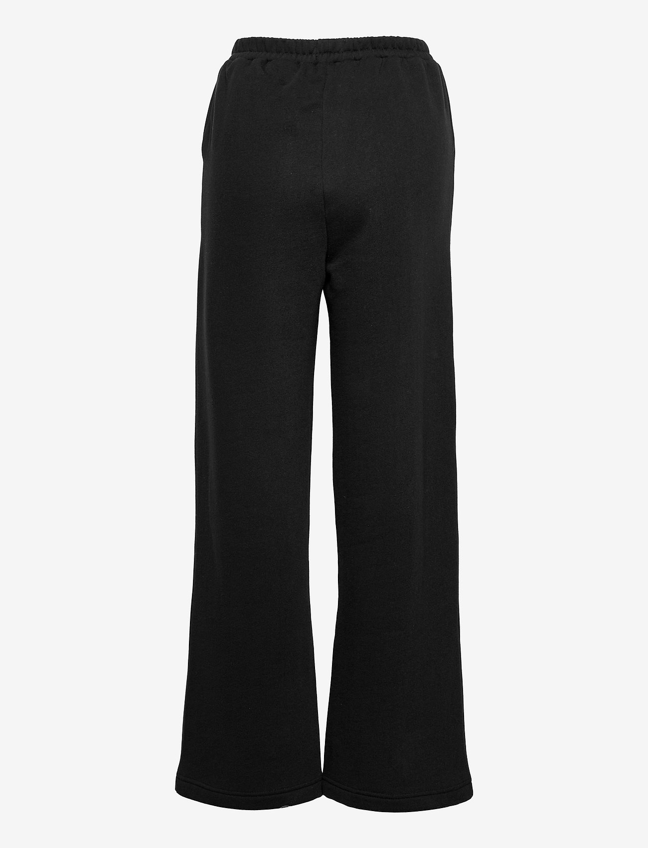 hálo - TUNDRA woolen wide college pants - jogos kelnės - black - 1