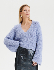 hálo - HUURRE knitted furry sweater - neulepuserot - pastel blue - 2