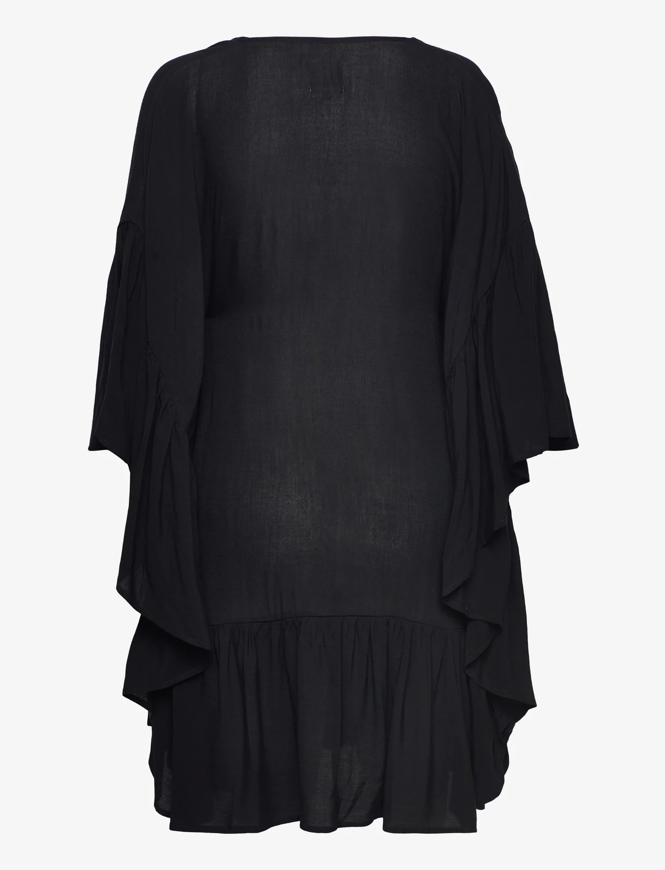 hálo - USVA FRILL KAFTAN DRESS - strandtøj - black - 1