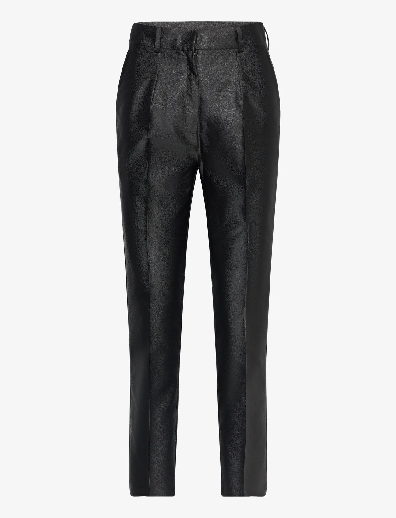 hálo - KAAMOS pants - dalykinio stiliaus kelnės - shimmering black - 0