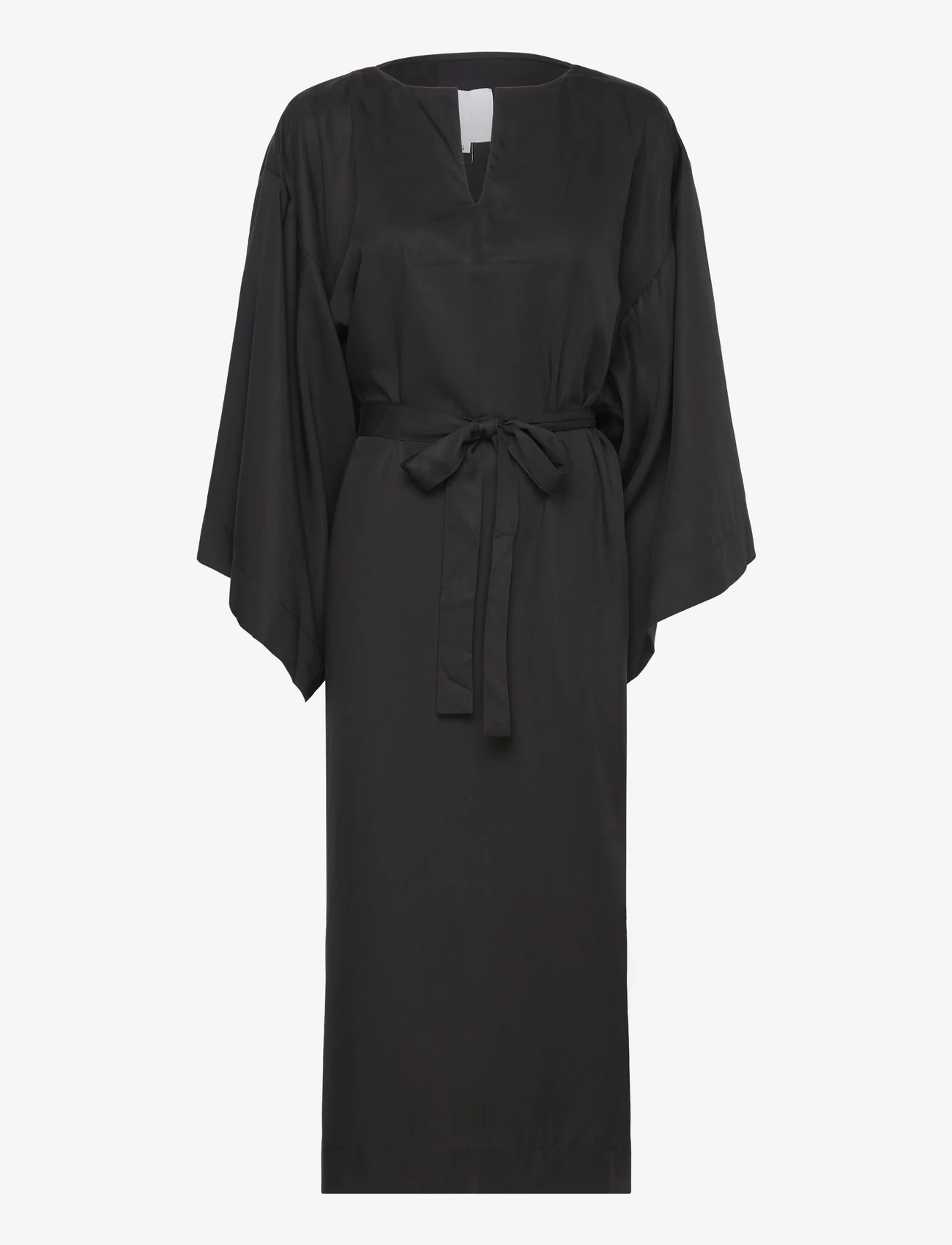 hálo - TUNDRA nomad kaftan - midi dresses - black - 0