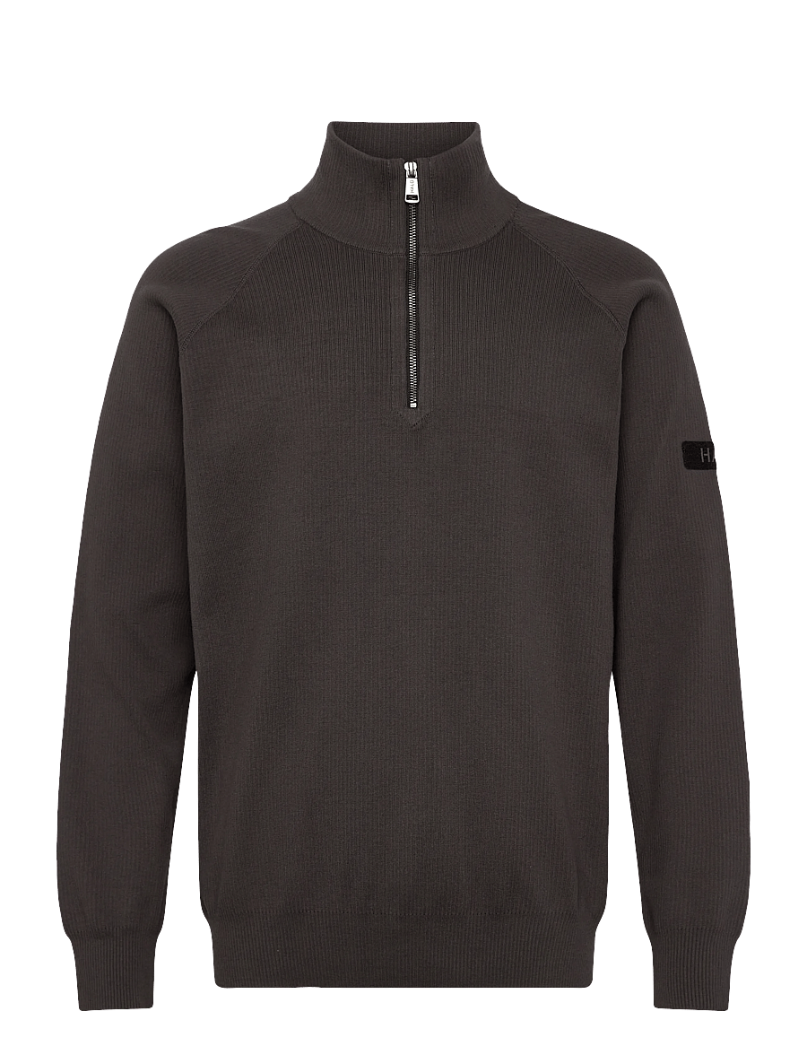 HALO - HALO INFANTRY HALF ZIP - poolpika lukuga džemprid - raven - 0