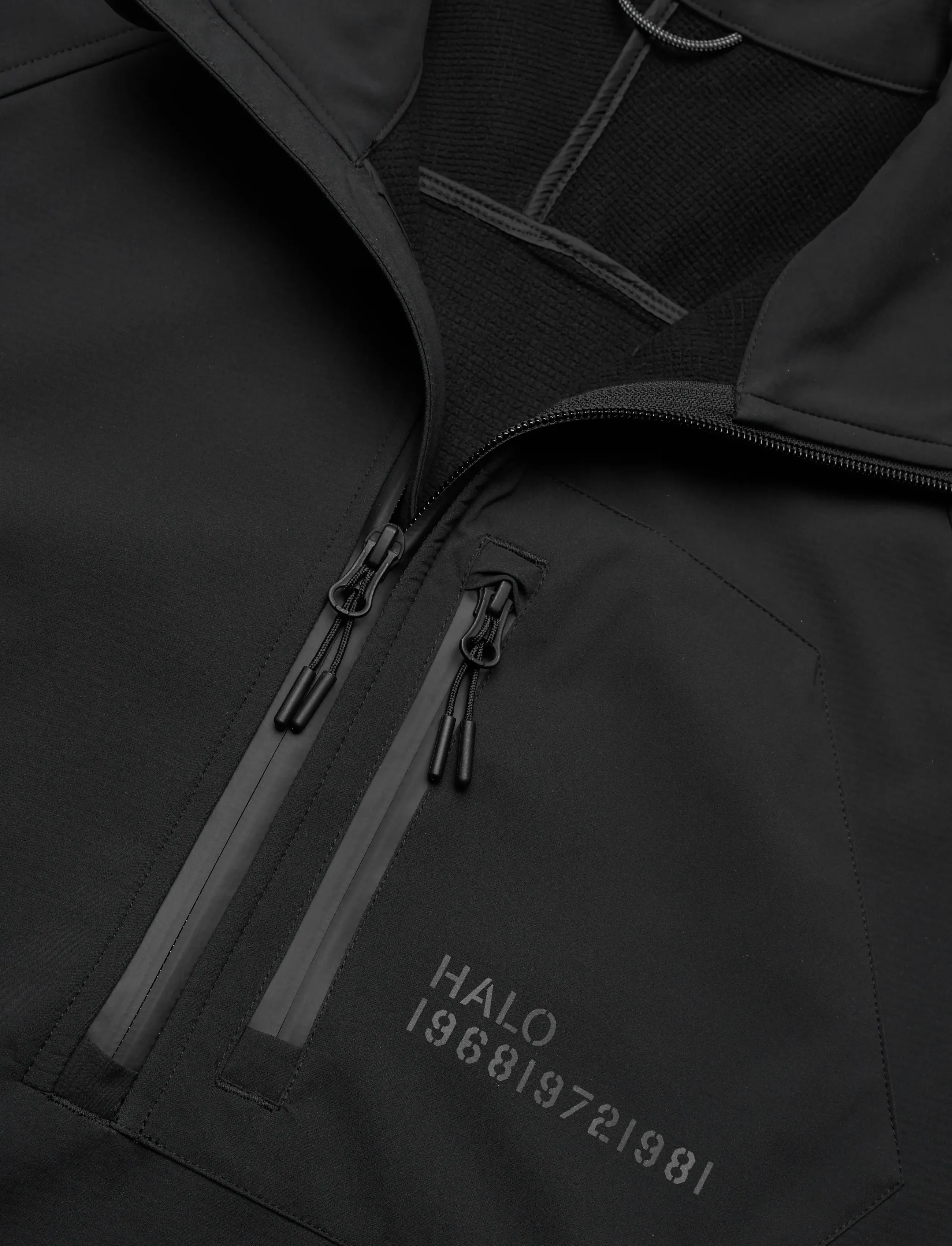 HALO - HALO ELITE SOFTSHELL HALF ZIP - spring jackets - black - 2