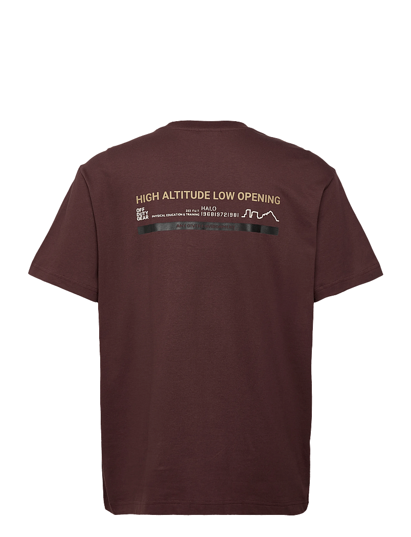 HALO - HALO GRAPHIC T-SHIRT - kortærmede t-shirts - bitter chocolate/bitterchocola - 1