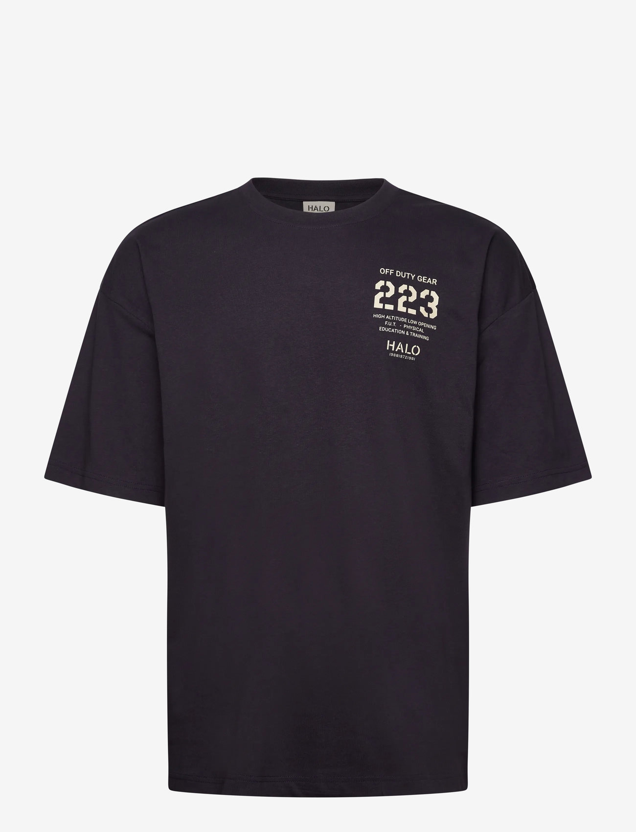 HALO - HALO GRAPHIC BOXY T-SHIRT - kurzärmelig - deep well - 0