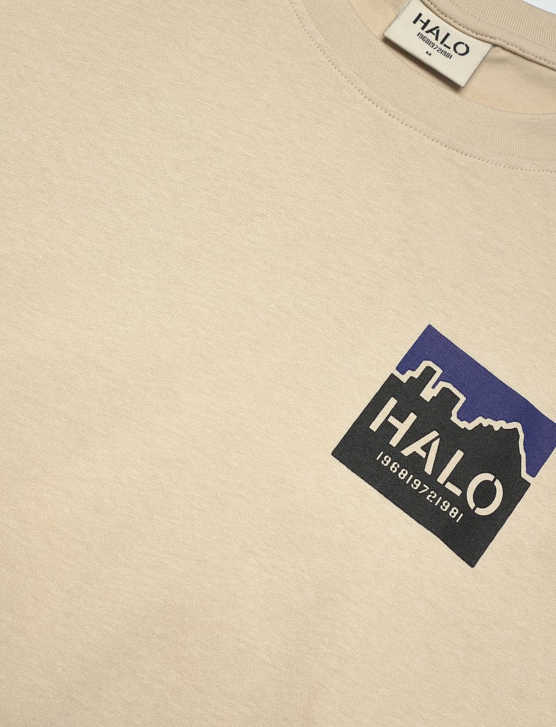 HALO - HALO GRAPHIC BOXY T-SHIRT - kortærmede t-shirts - oyster gray/oyster gray - 2