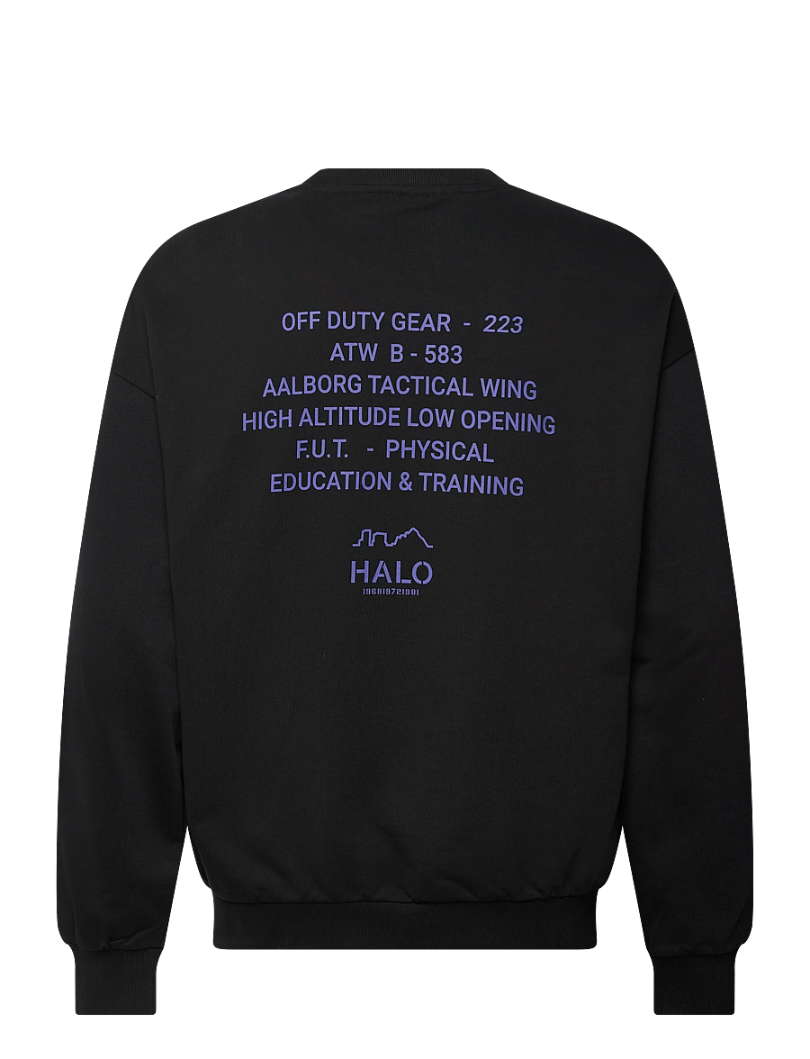 HALO - HALO GRAPHIC BOXY CREW - Överdelar - black/black - 1