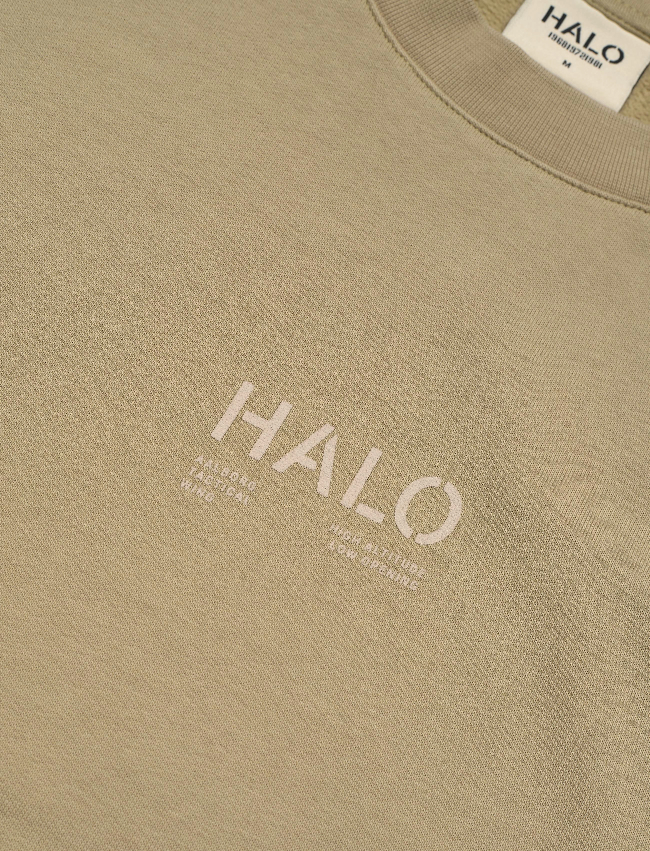 HALO - HALO COTTON CREW - gray green - 2