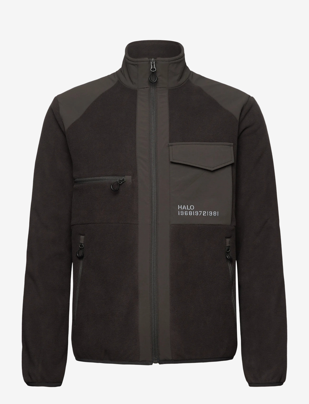 HALO - HALO PANELED FLEECE JACKET - fleece og mellemlag - raven - 0