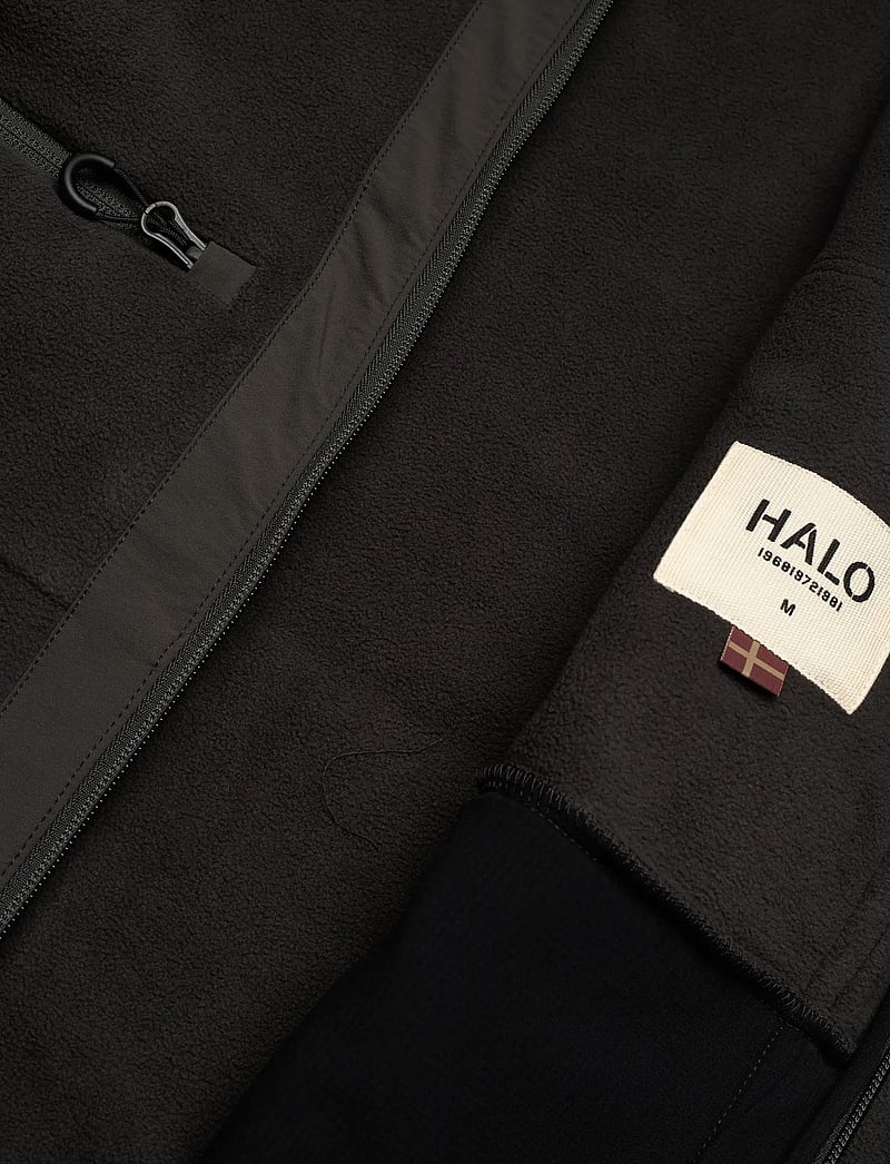HALO - HALO PANELED FLEECE JACKET - fleece & midlayer - raven - 4