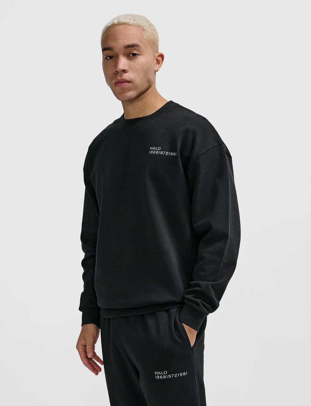 HALO - HALO ESSENTIAL CREW - Överdelar - black - 3