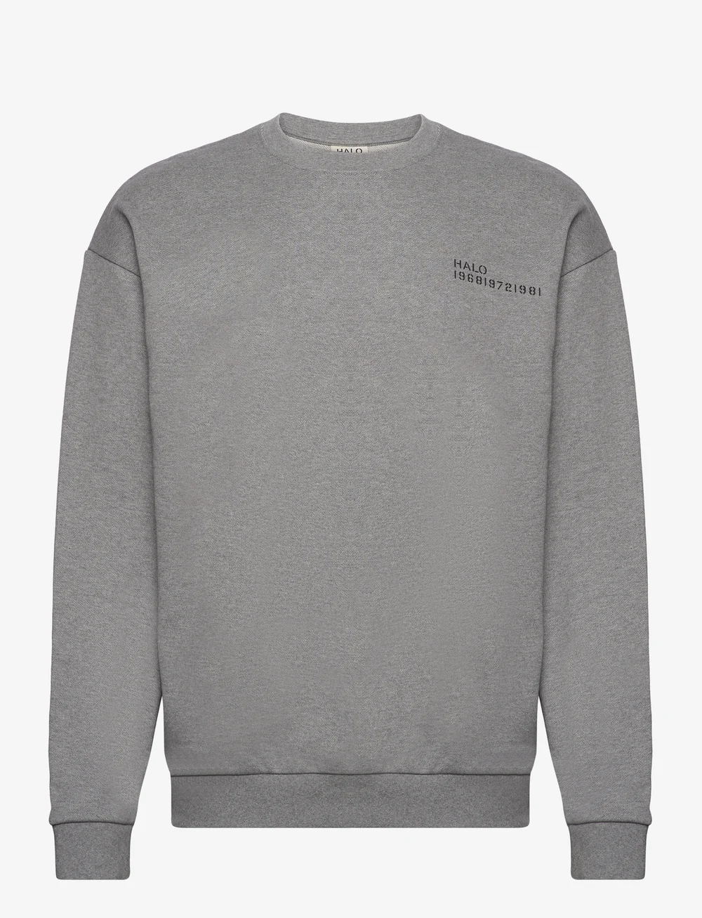 HALO - HALO ESSENTIAL CREW - tops - grey melange - 1