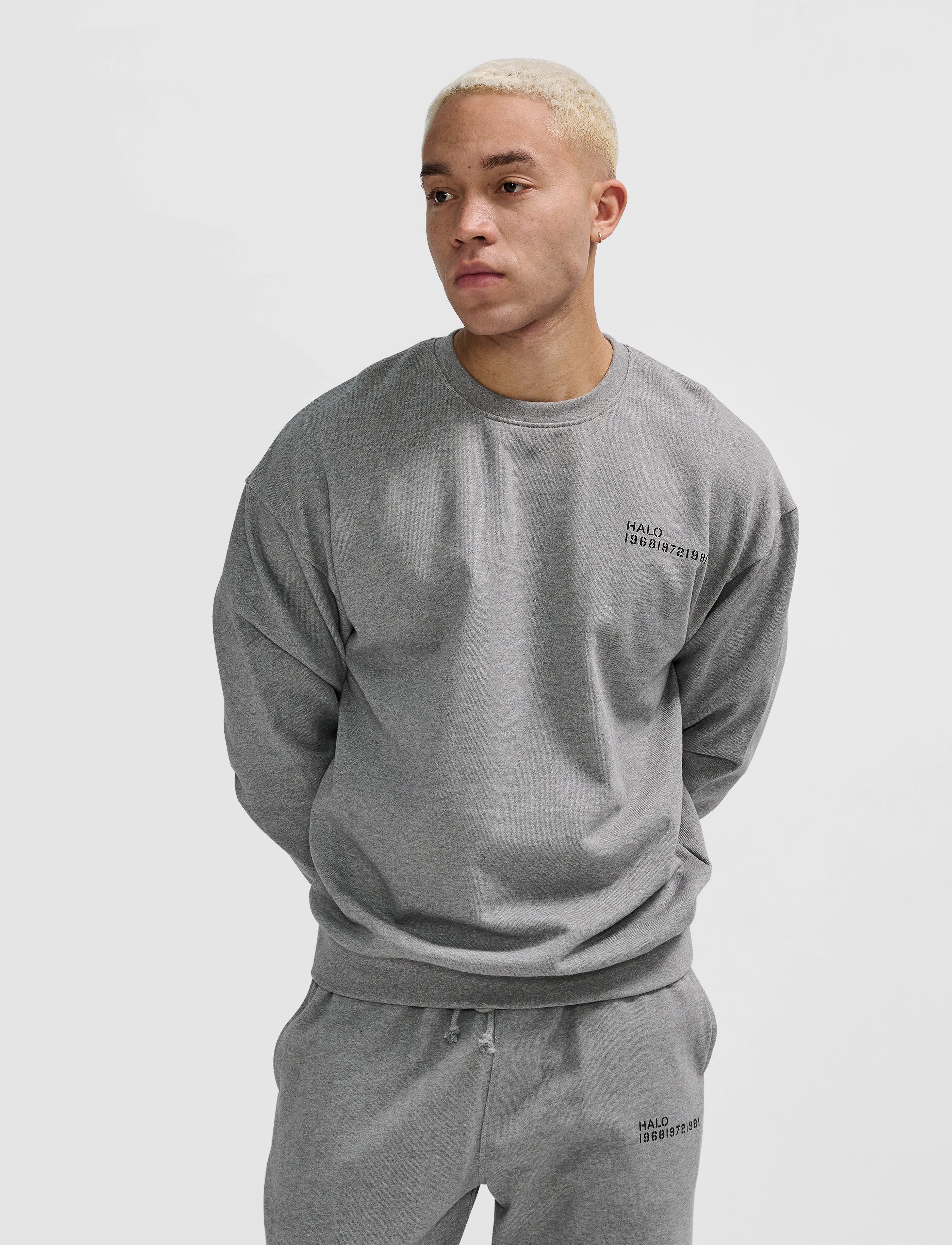 HALO - HALO ESSENTIAL CREW - sport - grey melange - 3