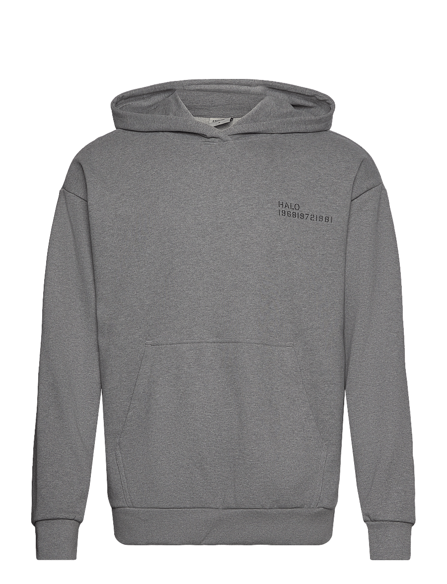 HALO - HALO ESSENTIAL HOODIE - hupparit - grey melange/grey melange - 0