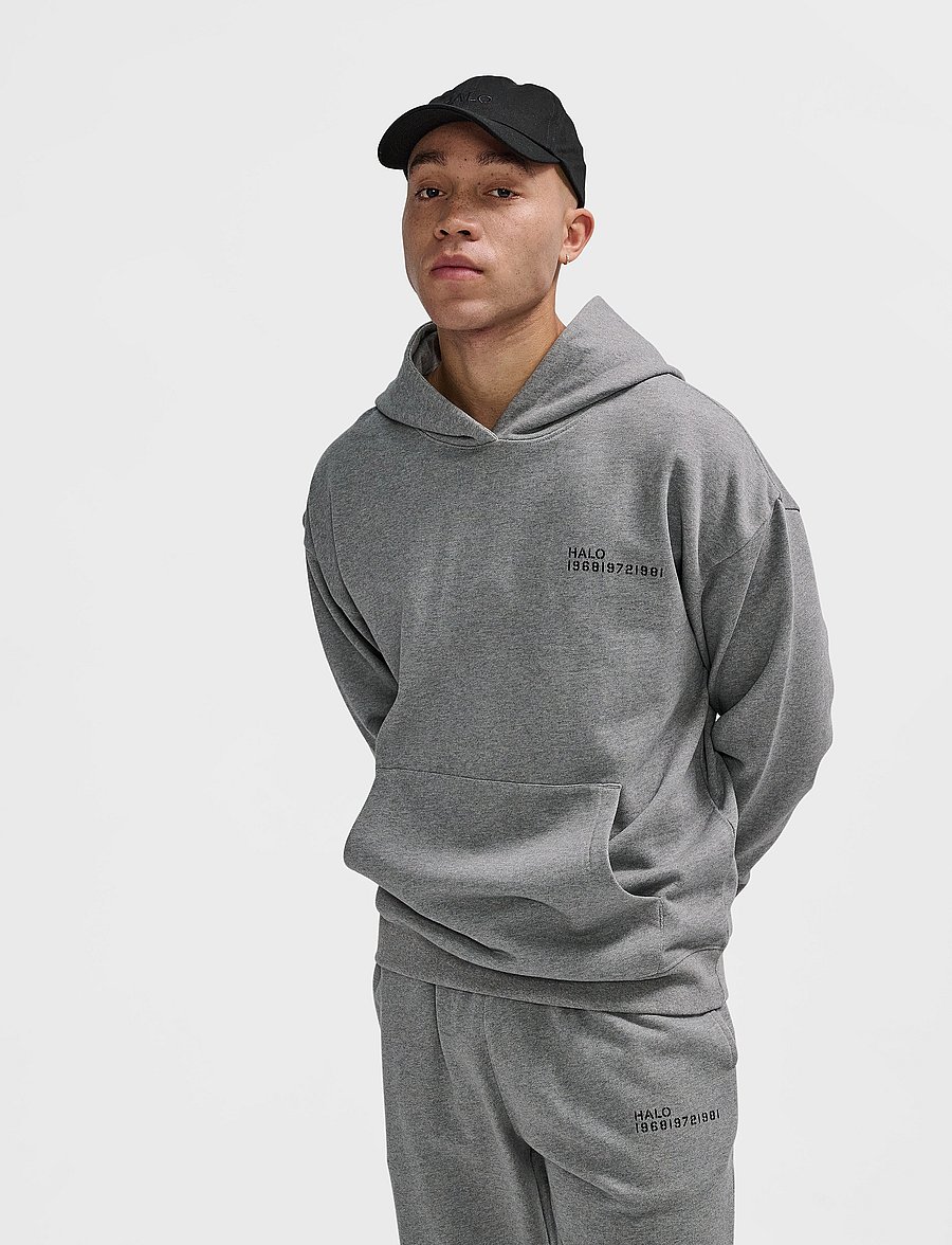 HALO - HALO ESSENTIAL HOODIE - hættetrøjer - grey melange - 0
