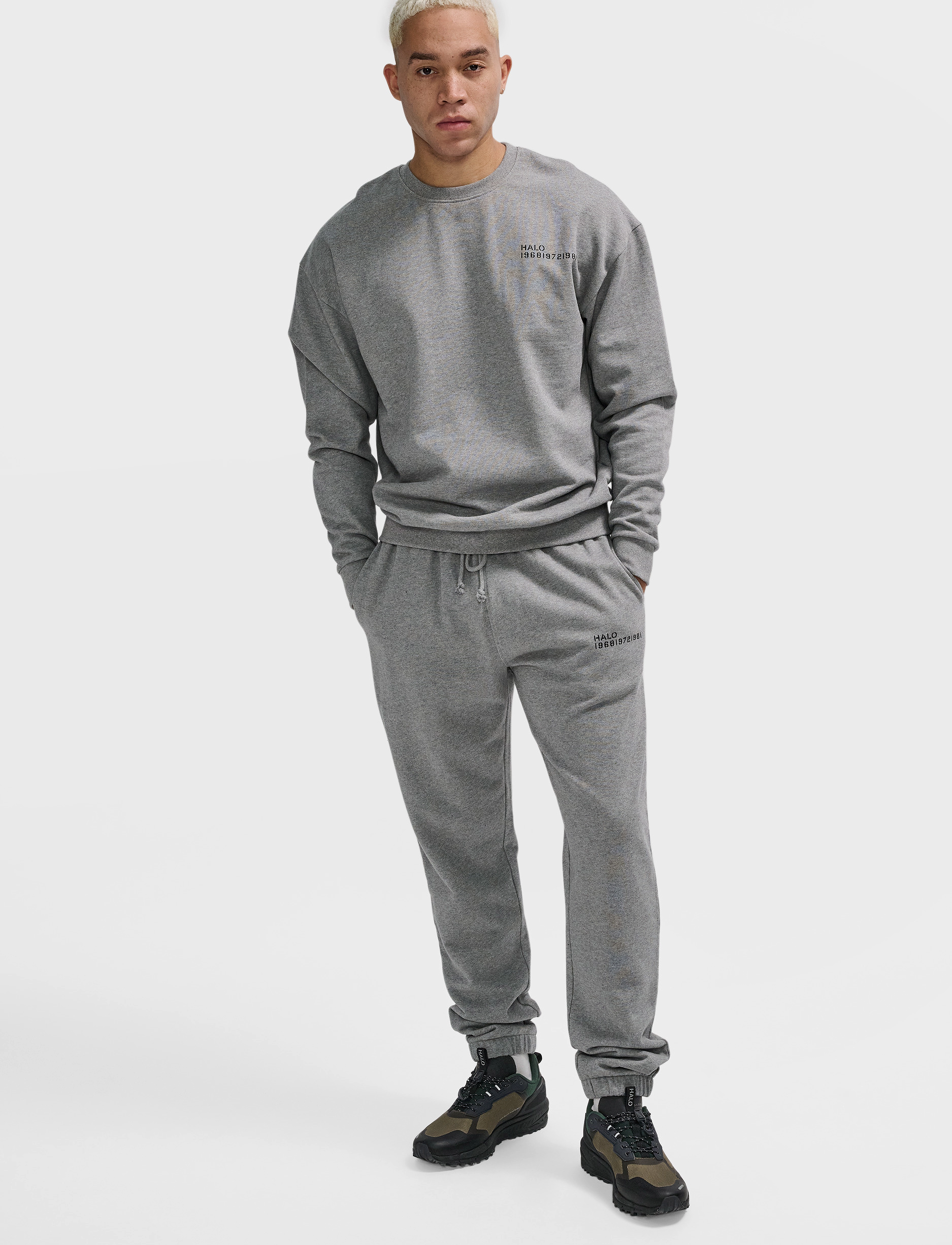 HALO Essential Sweatpants, M, Sport, Grau - Männerswear