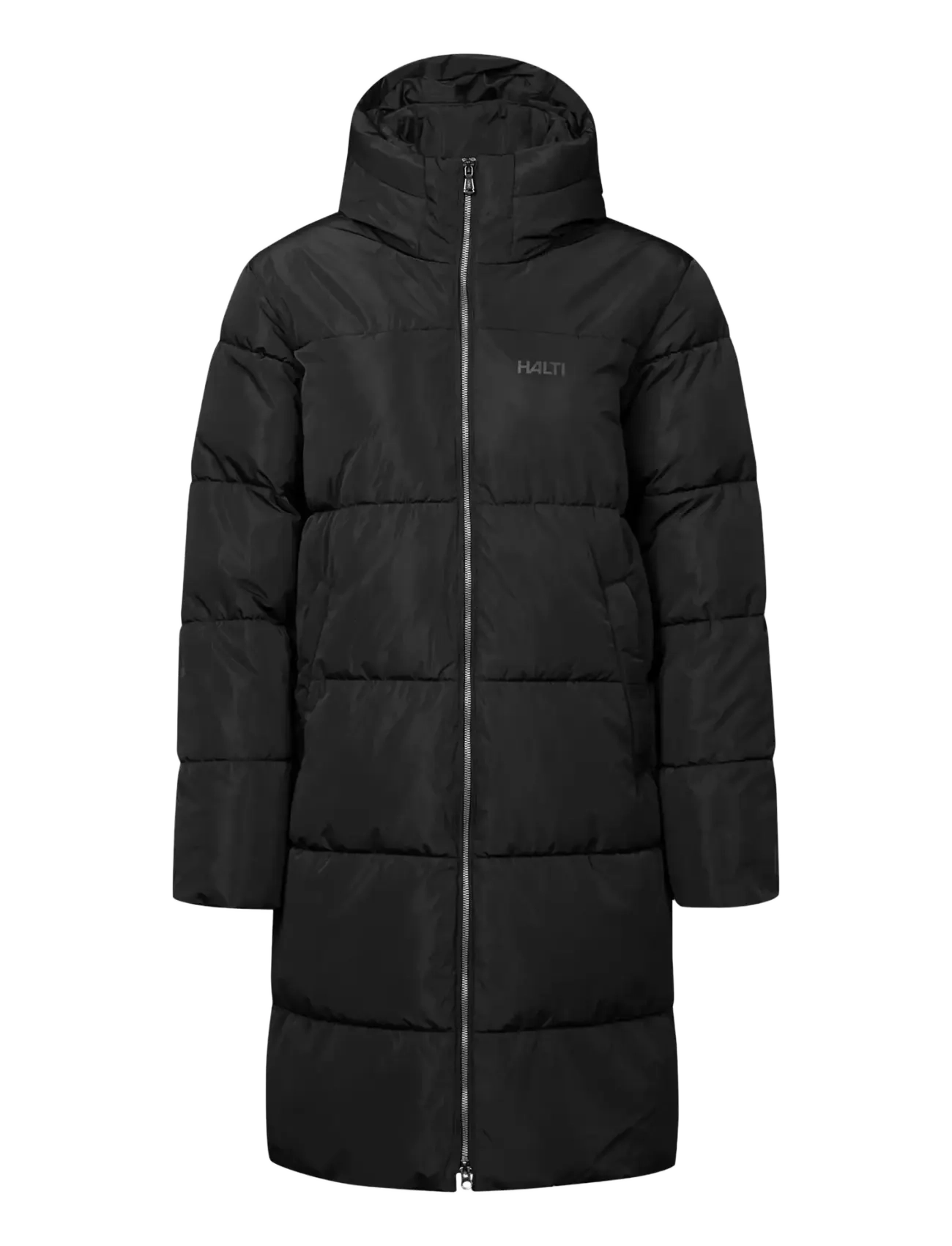 Halti Sammal W Ii Insulated Parka Jacket, Damen, Wattierte Parkajacke, Schwarz, Gr: 42