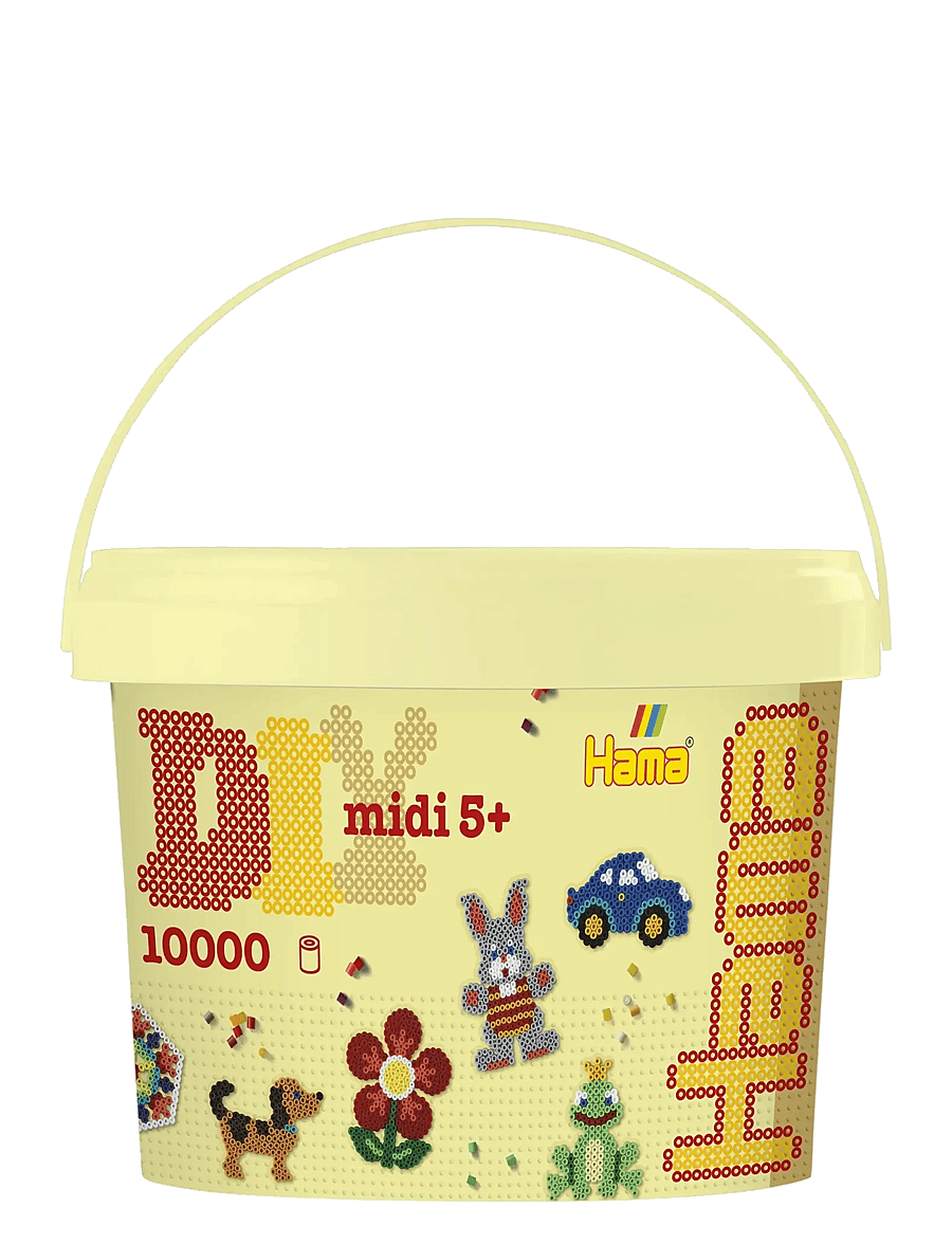 Hama - Hama Midi Beads 10.000 pcs in Bucket Mix 00 - pärlor - multi - 1