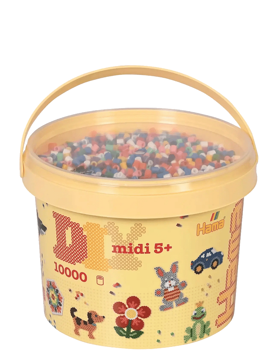 Hama - Hama Midi Beads 10.000 pcs in Bucket Mix 00 - pärlor - multi - 2