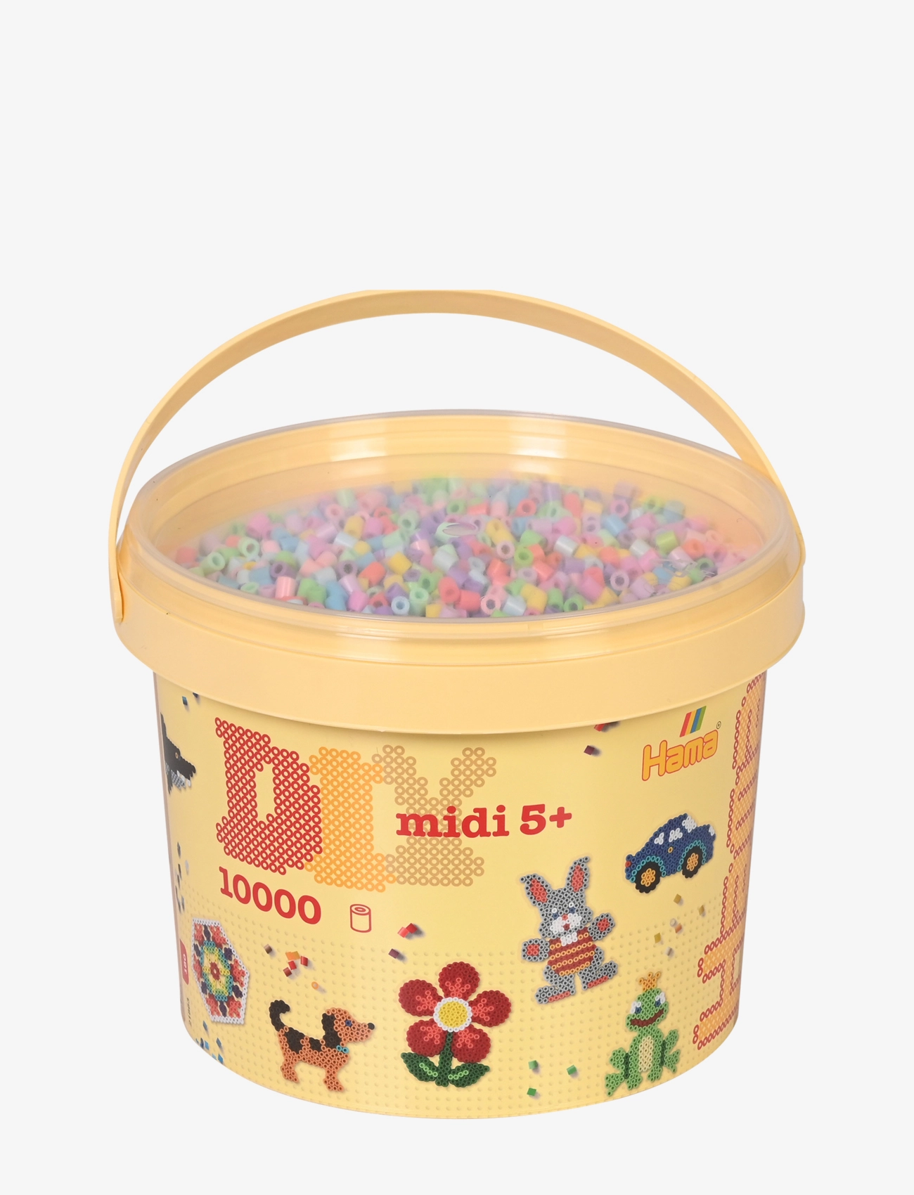Hama Hama Midi Beads 10.000 Pcs In Bucket Mix 50, One Size, Multi/patterned, Håndværk > Perler, Børn
