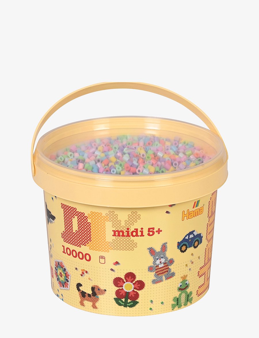 Hama - Hama Midi Beads 10.000 pcs in Bucket Mix 50 - pearls - multi - 0
