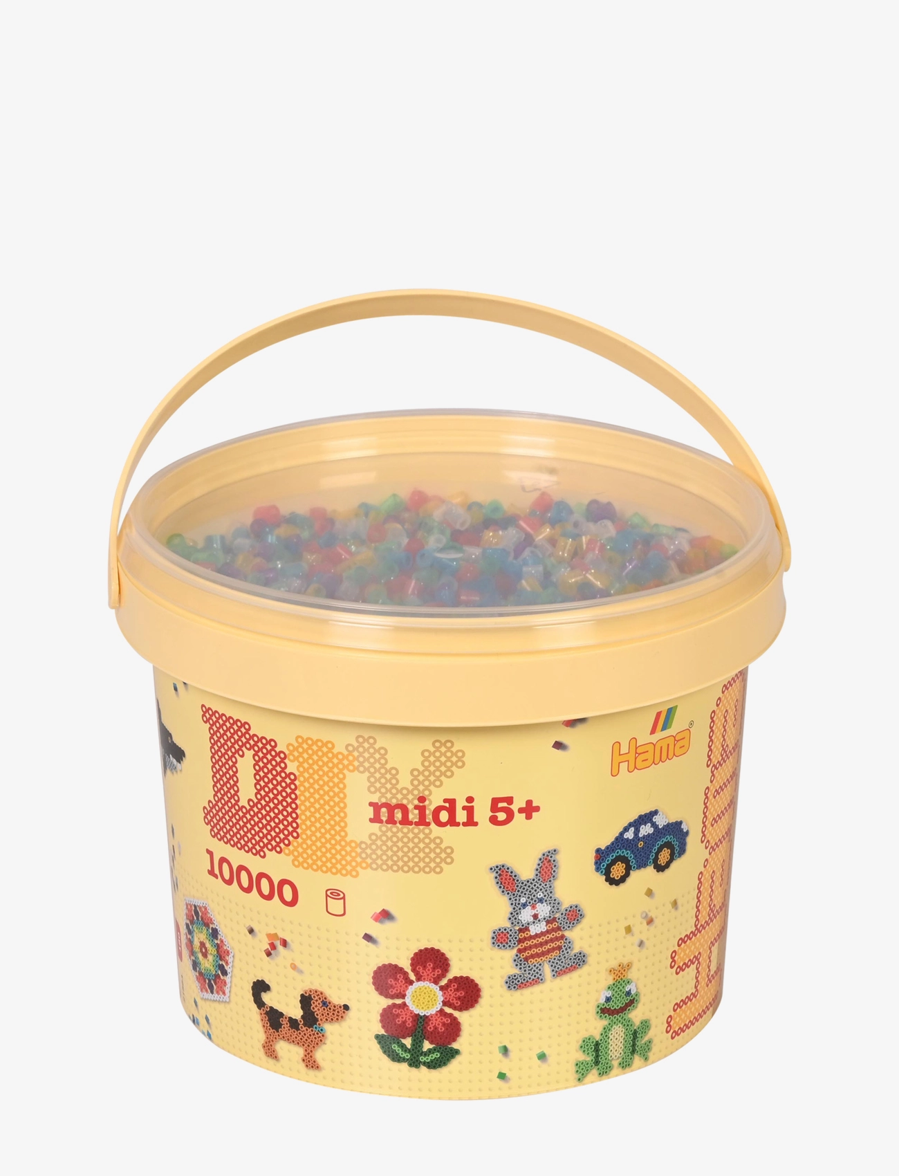 Hama Hama Midi Beads 10.000 Pcs In Bucket Mix 54, One Size, Multi/patterned, Håndværk > Perler, Børn