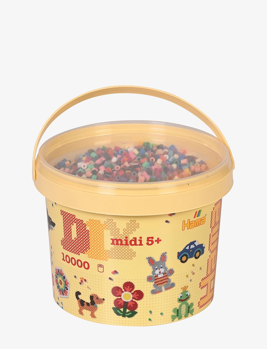 Hama - Hama Midi Beads 10.000 pcs in Bucket Mix 67 - perlur - multi - 0