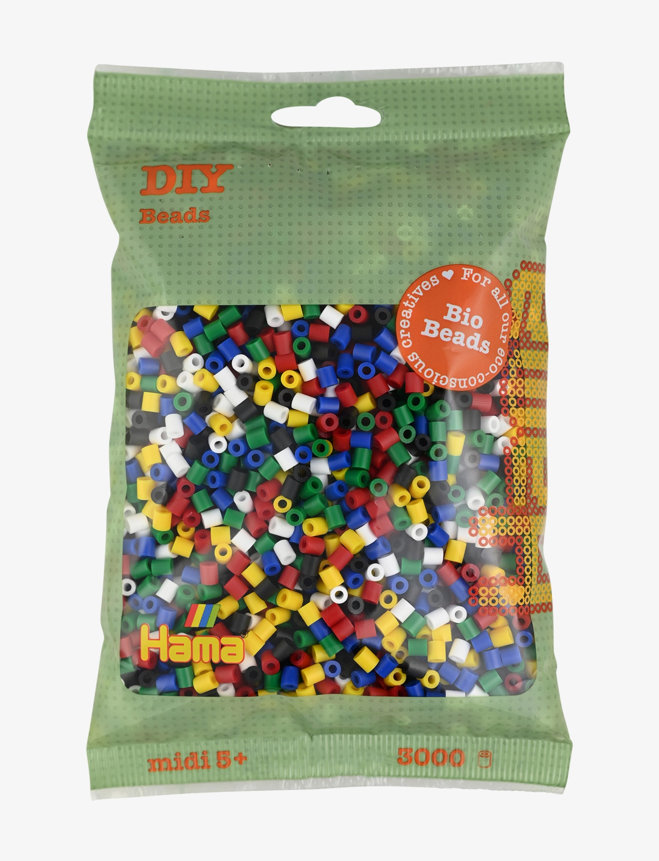 Hama Hama Midi Bio Beads 3000 Pcs Mix 198, One Size, Multi/patterned, Håndværk > Perler, Børn