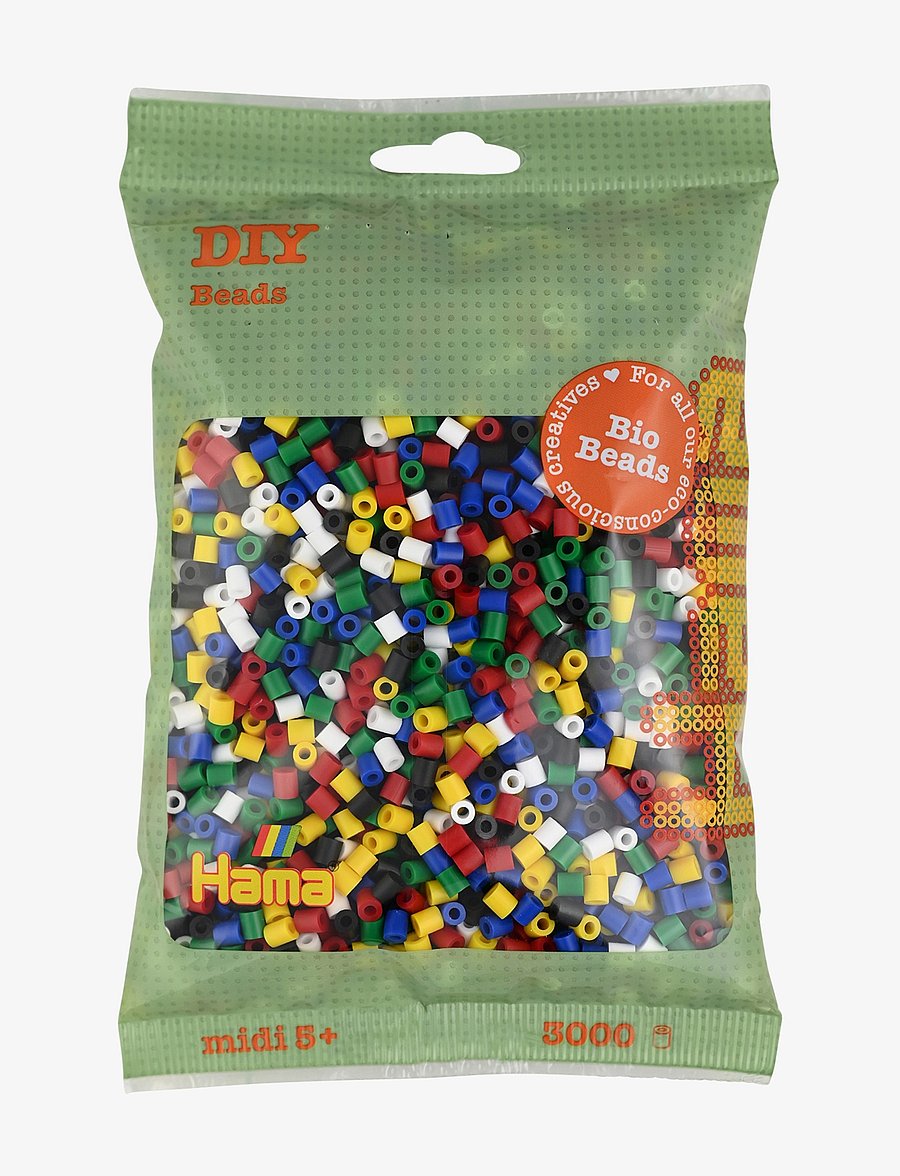 Hama - Hama Midi Bio Beads 3000 pcs Mix 198 - perler - multi - 0