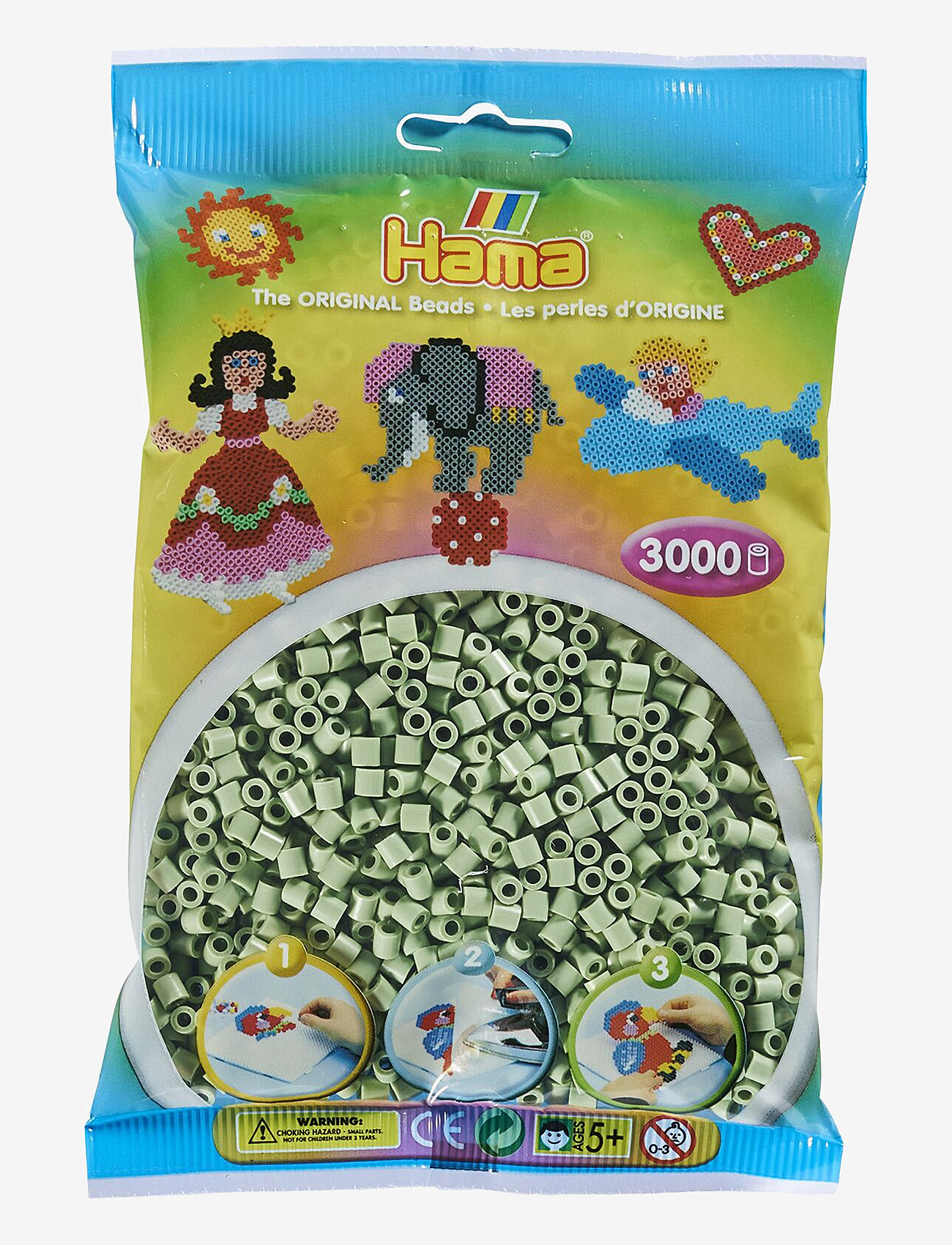 Hama - Hama Midi beads 3000 pcs. Eucalyptus - pärlor - eucalyptus - 0