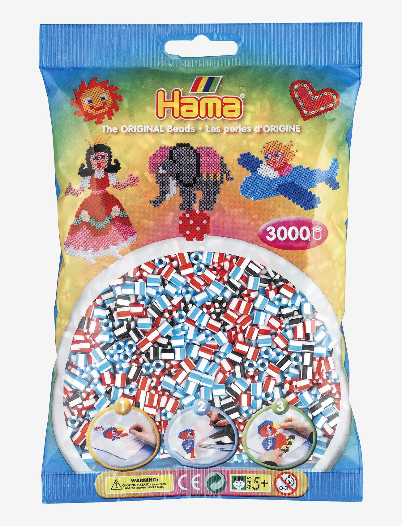 Hama - Hama Midi beads 3000 pcs. Striped Mix 91 - perler - multi - 0