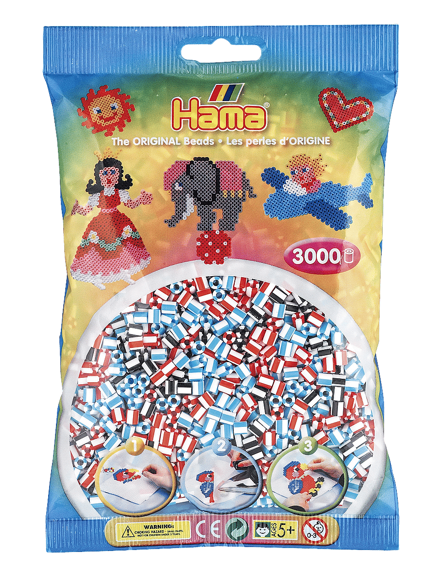 Hama - Hama Midi beads 3000 pcs. Striped Mix 91 - pärlor - multi - 0