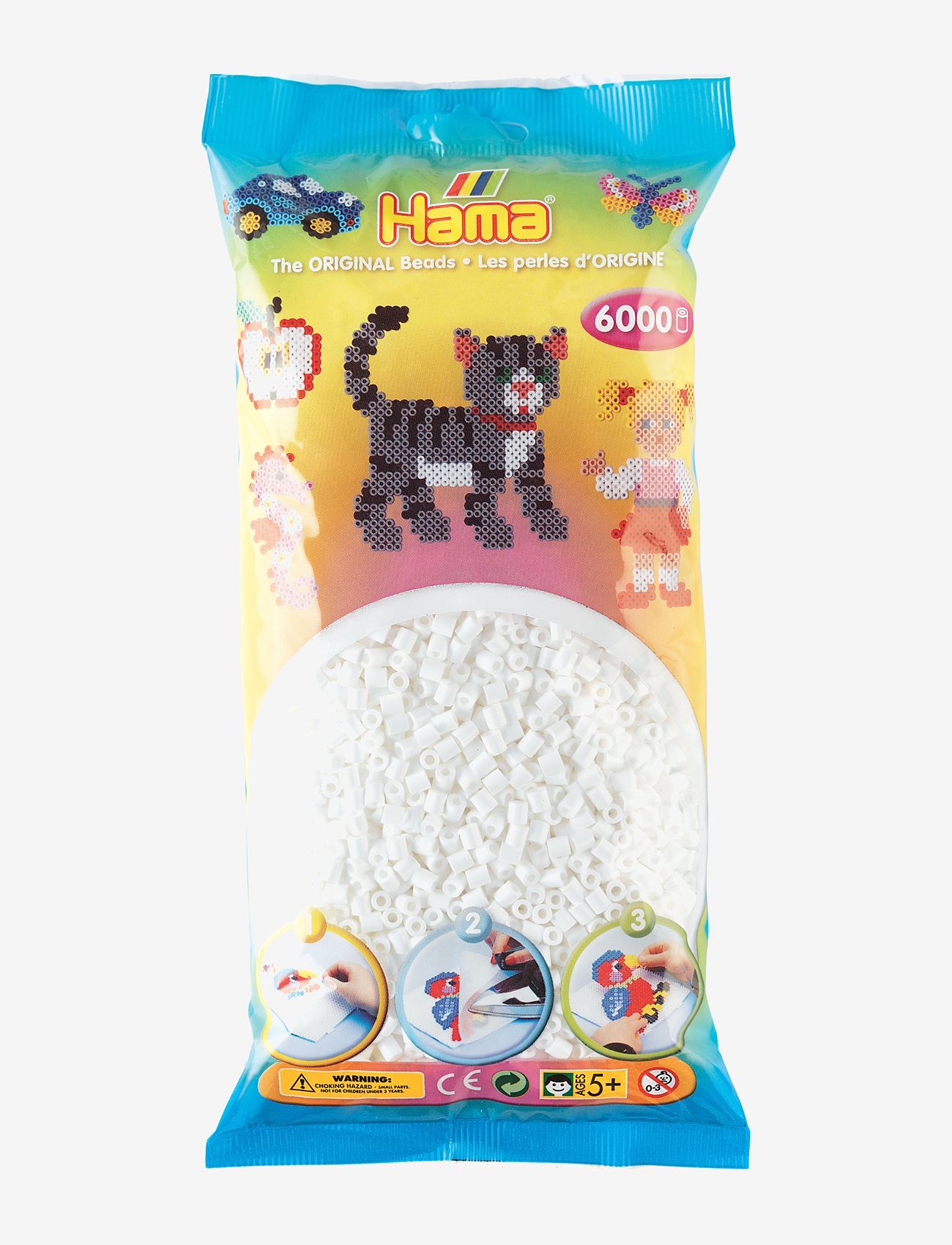 Hama - Midi Beads 6000 pcs White - perler - multi - 0