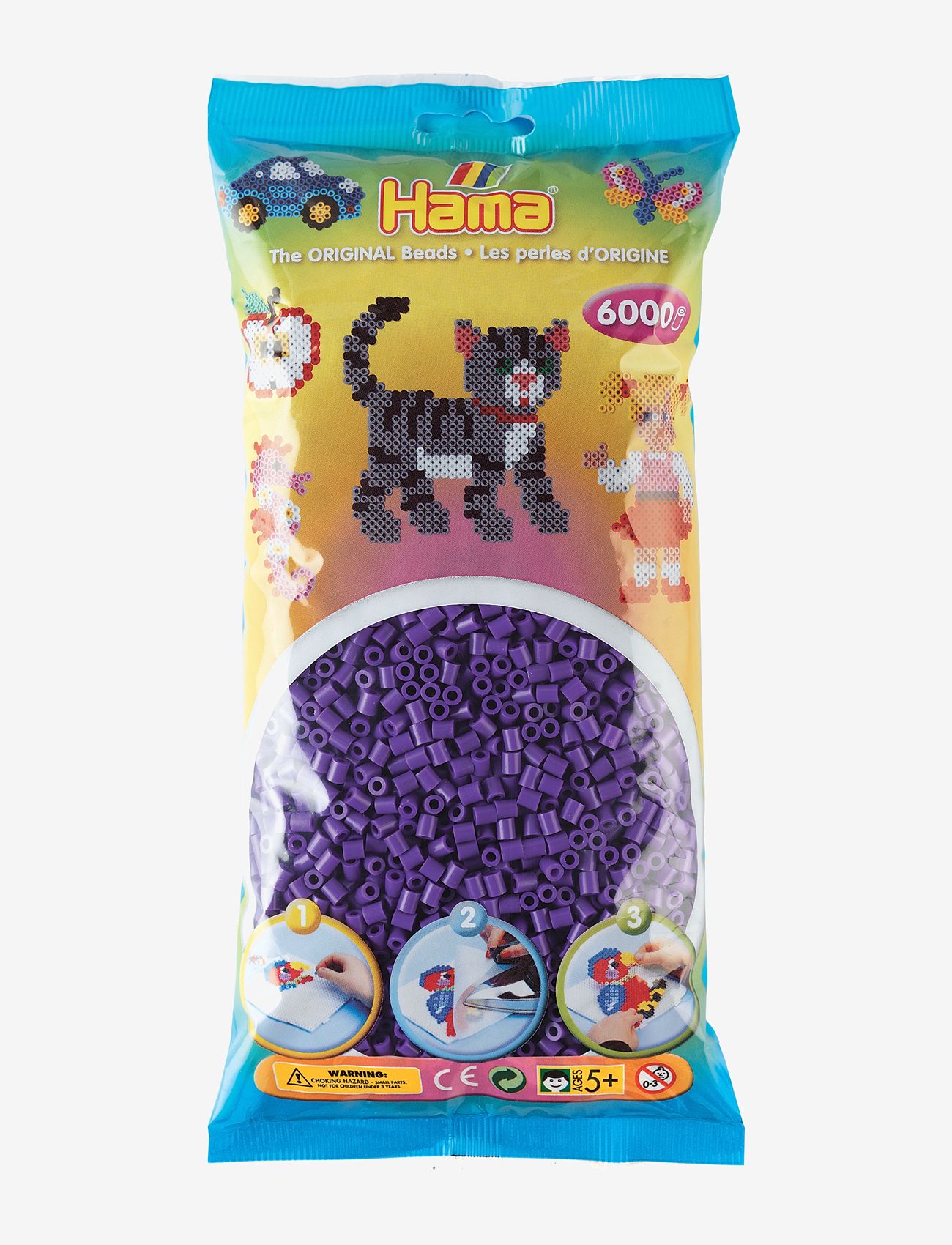 Hama - Hama Midi Beads 6000 pcs Purple - perler - purple - 0