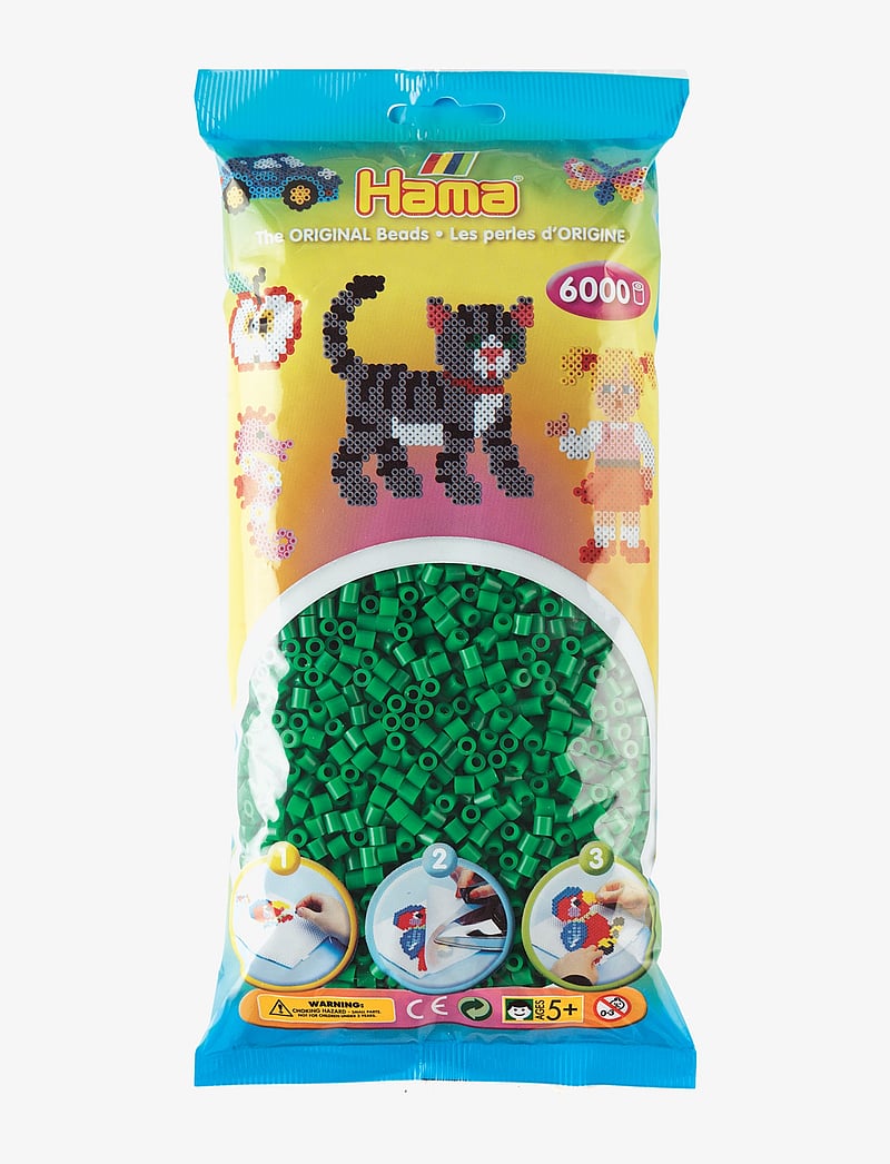 Hama - Midi Beads 6000 pcs Green - perlur - green - 0