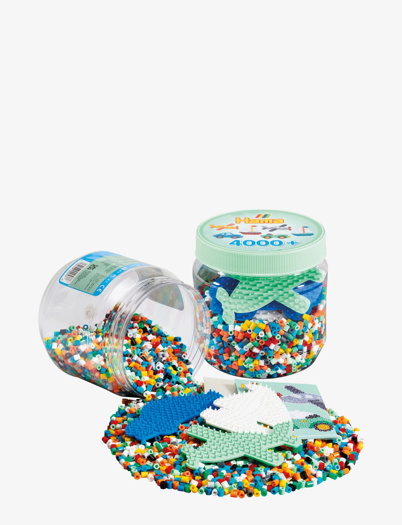 Hama Hama Midi Beads 4000 Pcs In Tub With Pegboards, One Size, Multi/patterned, Håndværk > Perler, Børn