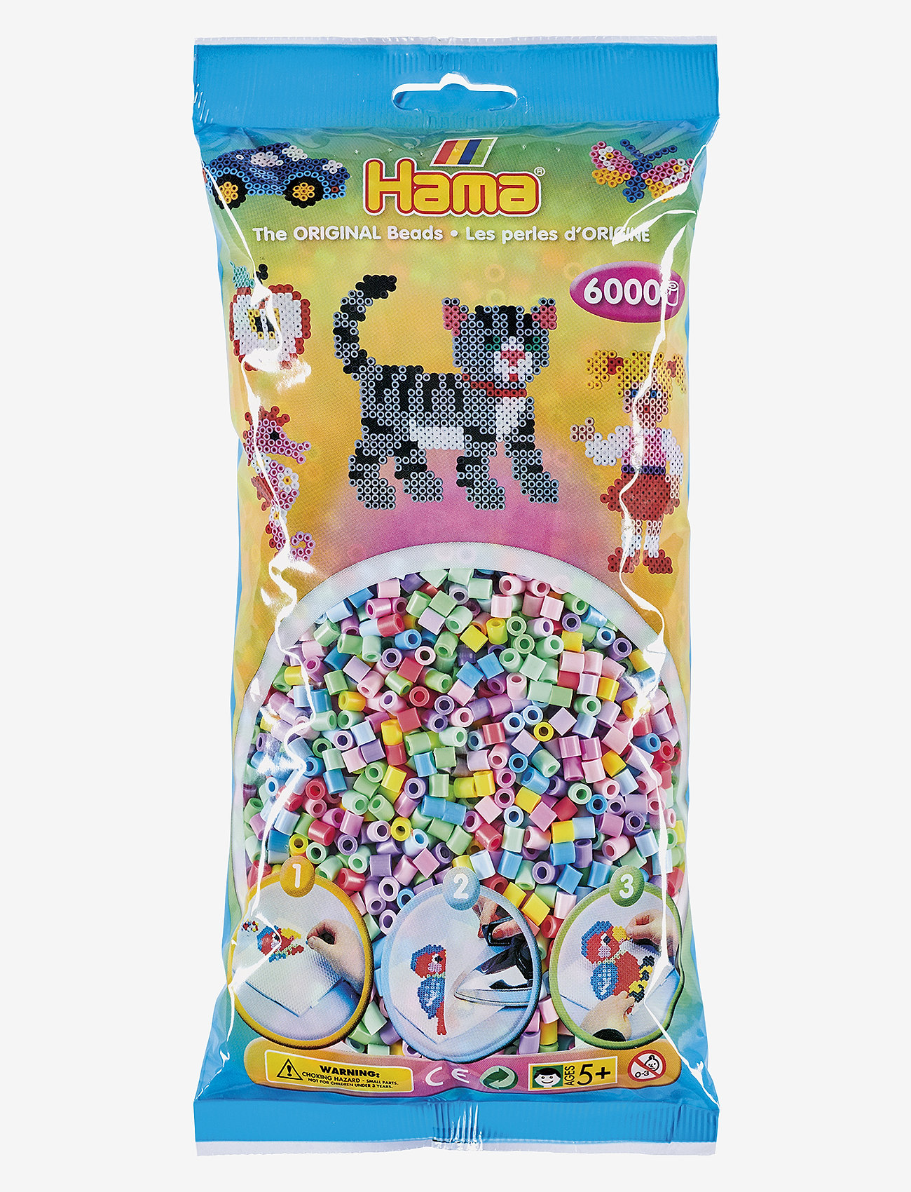Hama - Midi Beads 6000 pcs Mix 50 Pastel - perler - multi - 0