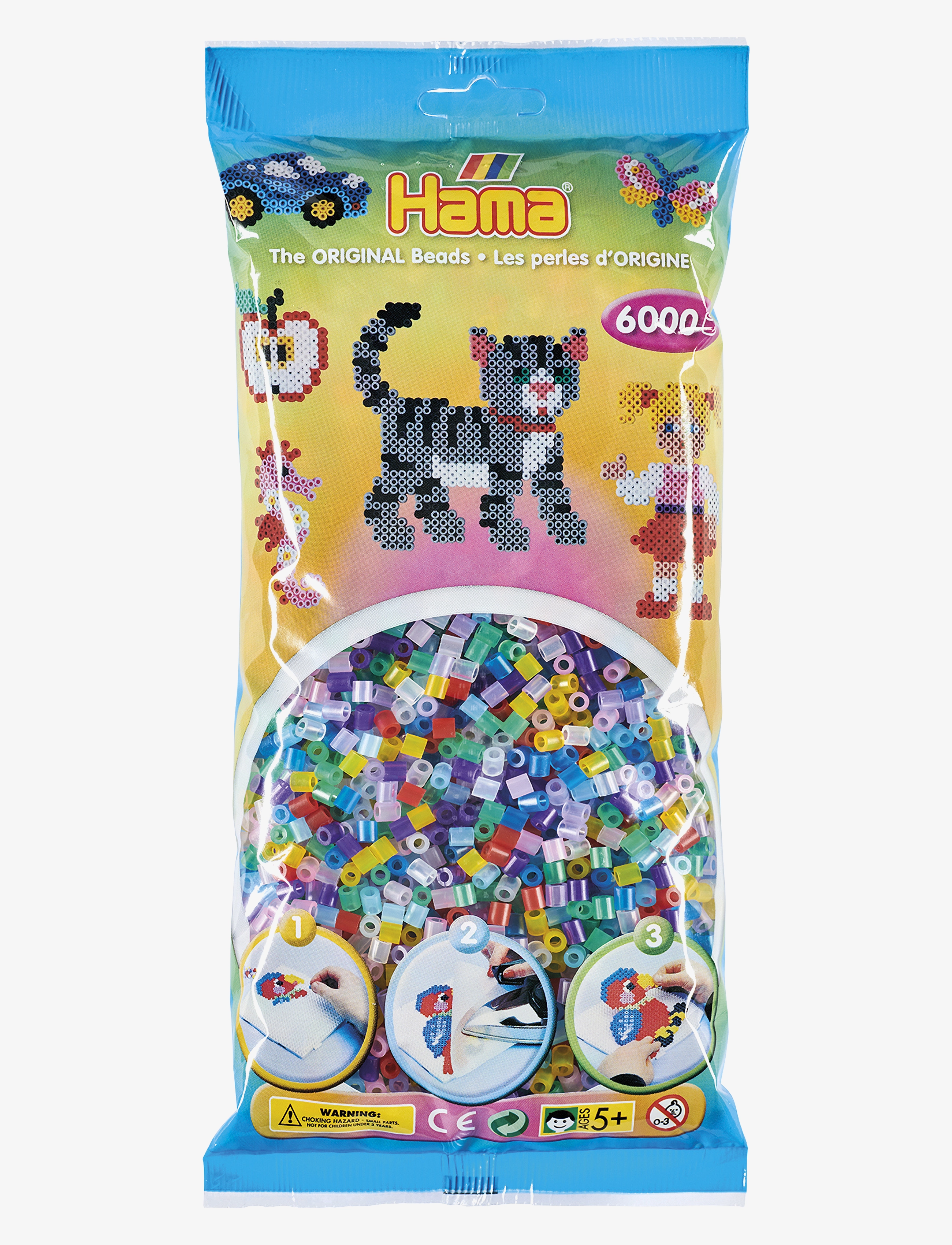 Hama Midi Beads 6000 Pcs Mix 53, One Size, Multi/patterned, Håndværk > Perler, Børn