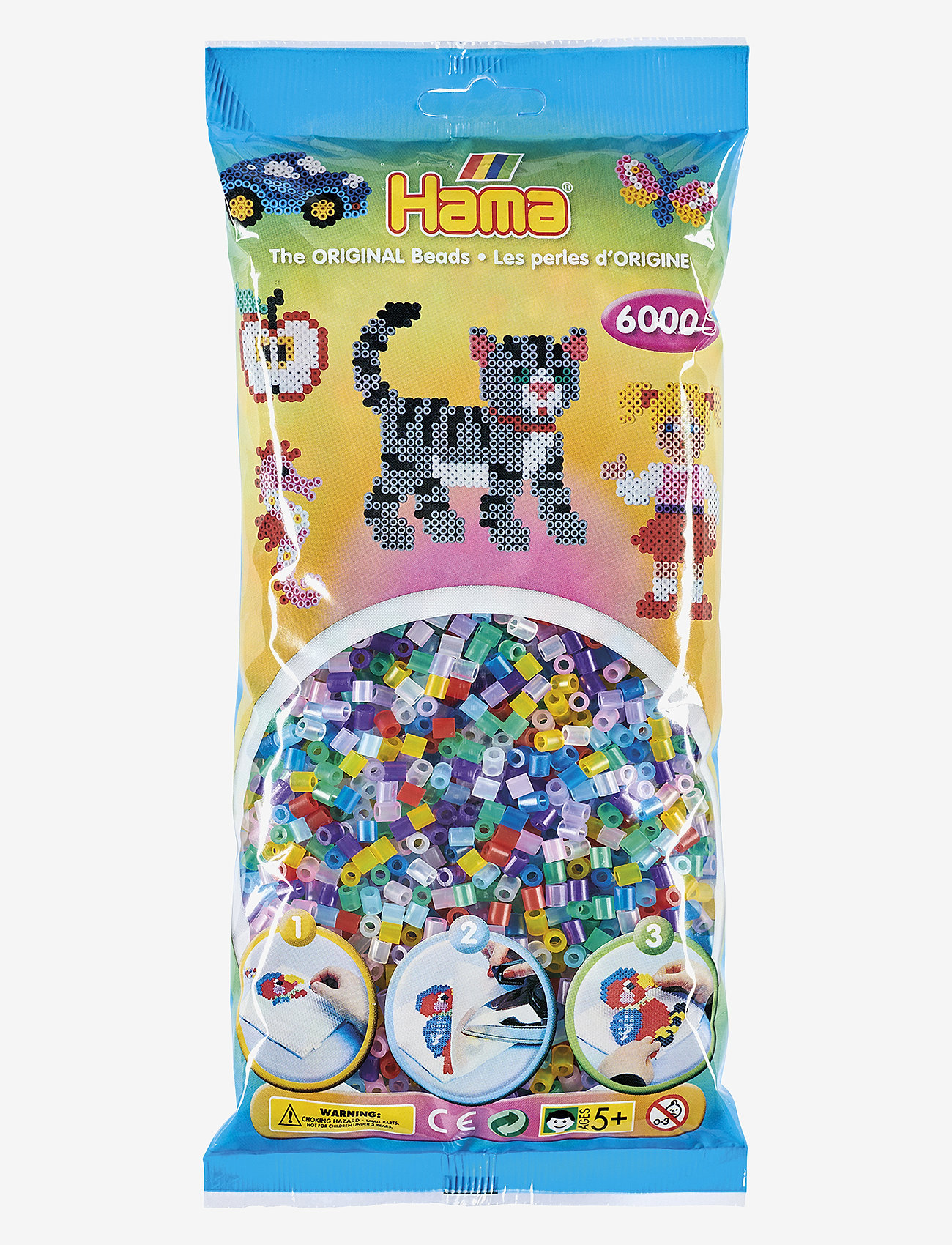 Hama - Midi Beads 6000 pcs Mix 53 - pärlor - multi - 0