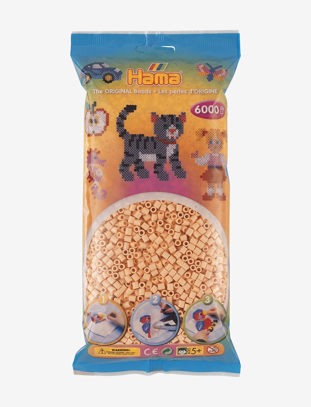 Hama - Midi beads 6000 pcs. Light peach - perler - light peach - 0