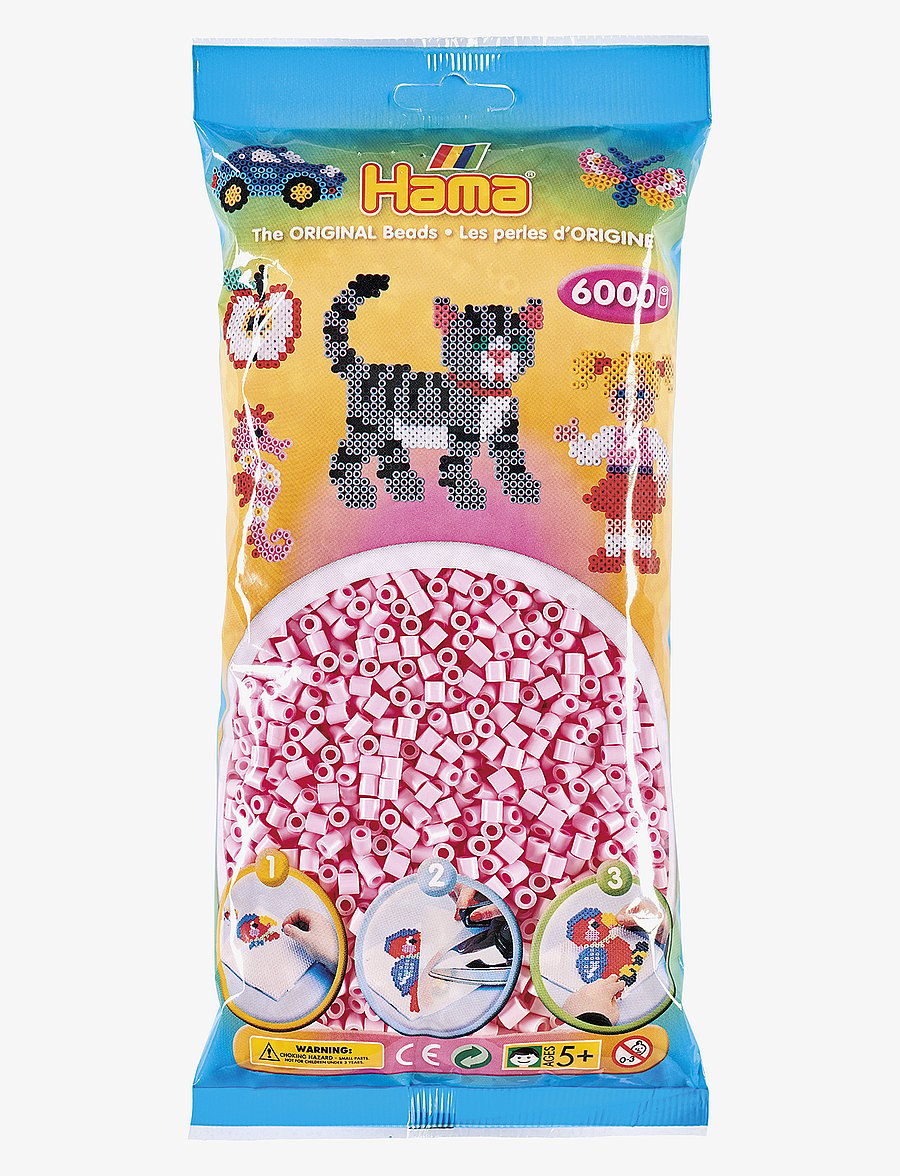 Hama - Midi Beads 6000 pcs Pastel Rose - perlur - multi - 0