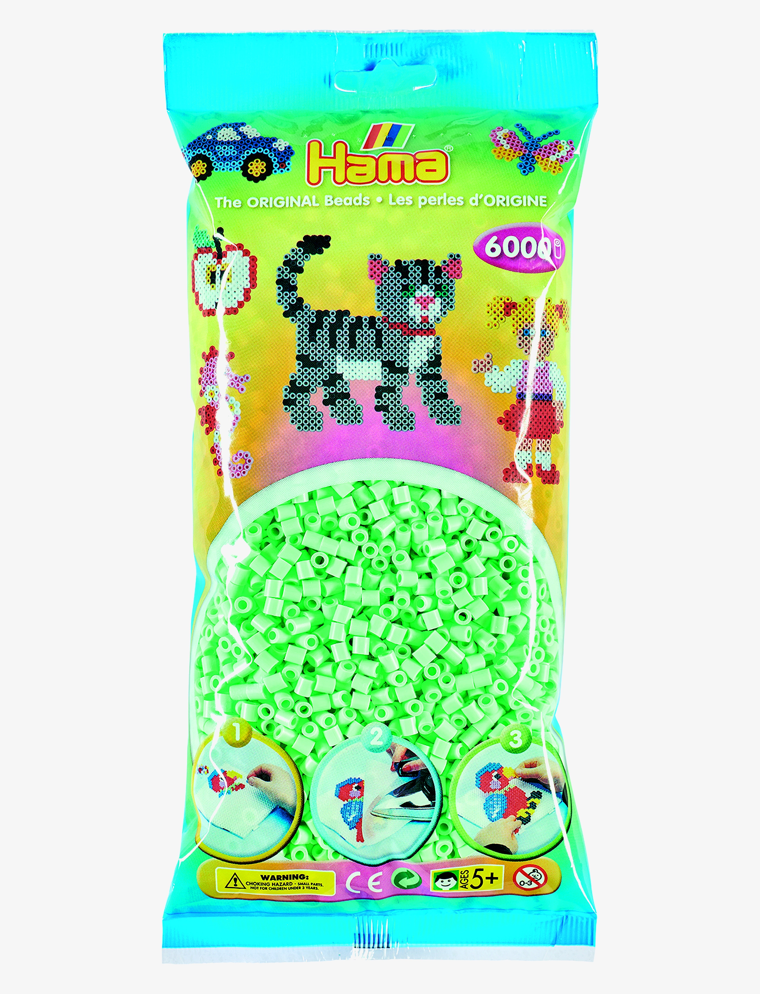 Hama Hama Midi Beads 6000 Pcs Pastel Mint, One Size, Multi/patterned, Håndværk > Perler, Børn