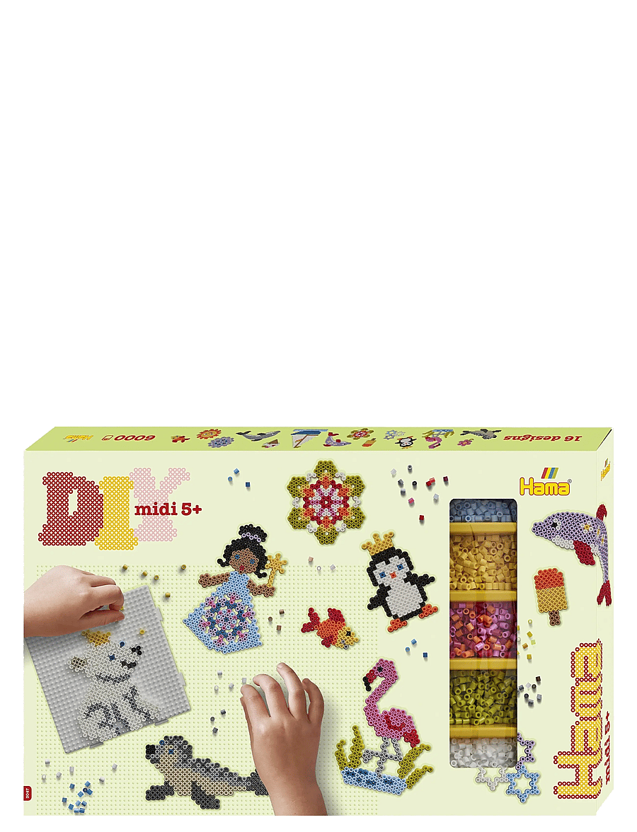 Hama - Hama Midi Giant Gift Box 6000 pcs - perlur - multi - 0