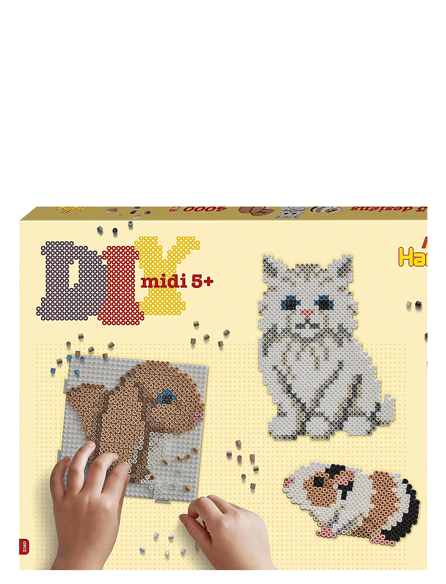 Hama - Hama Midi Gift Box Cute pets 4000 pcs - perlur - multi - 0