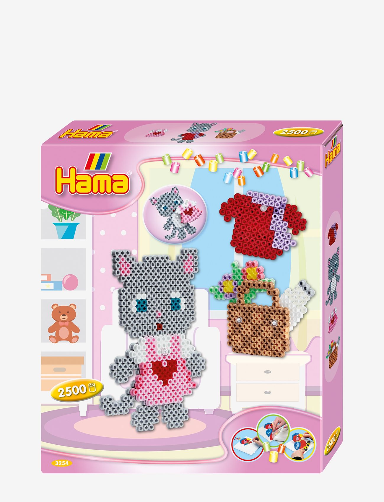 Hama - Hama Midi Gift Box Dress Up Cat 2500 pcs. - perler - multi - 0