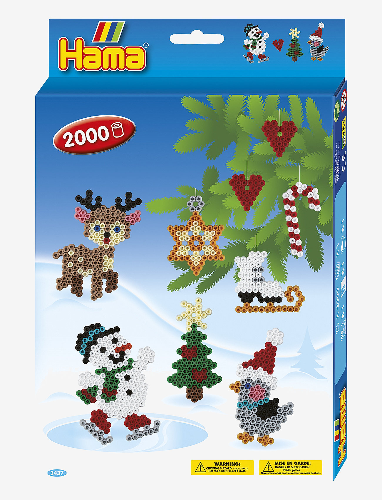 Hama - Hama Midi Hanging Box Christmas 2000 pcs - perler - multi - 0